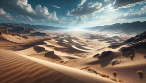AI-generated image of the Gobi Desert landscape in Mongolia