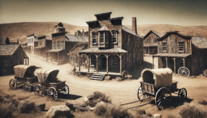 Bodie, California, USA. Image generated by AI.
