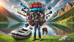 Travel Tech and Gear Must-Have. Image generated by AI.
